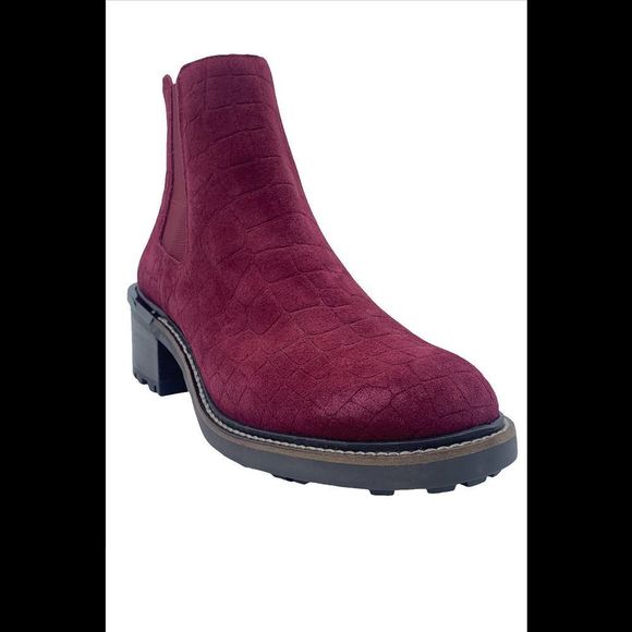 Vince Camuto Suede Chelsea Boots Kelivena Fire Brick - Wide - Picture 2 of 5